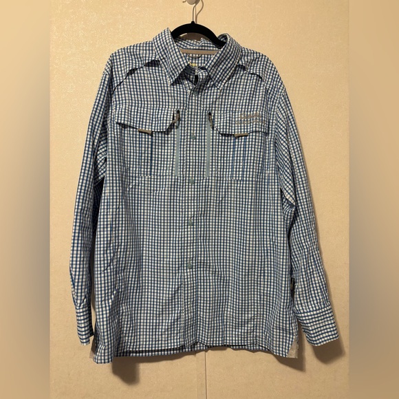 Cabela's Other - Cabela's | Blue and White Plaid Shirt | Size Large